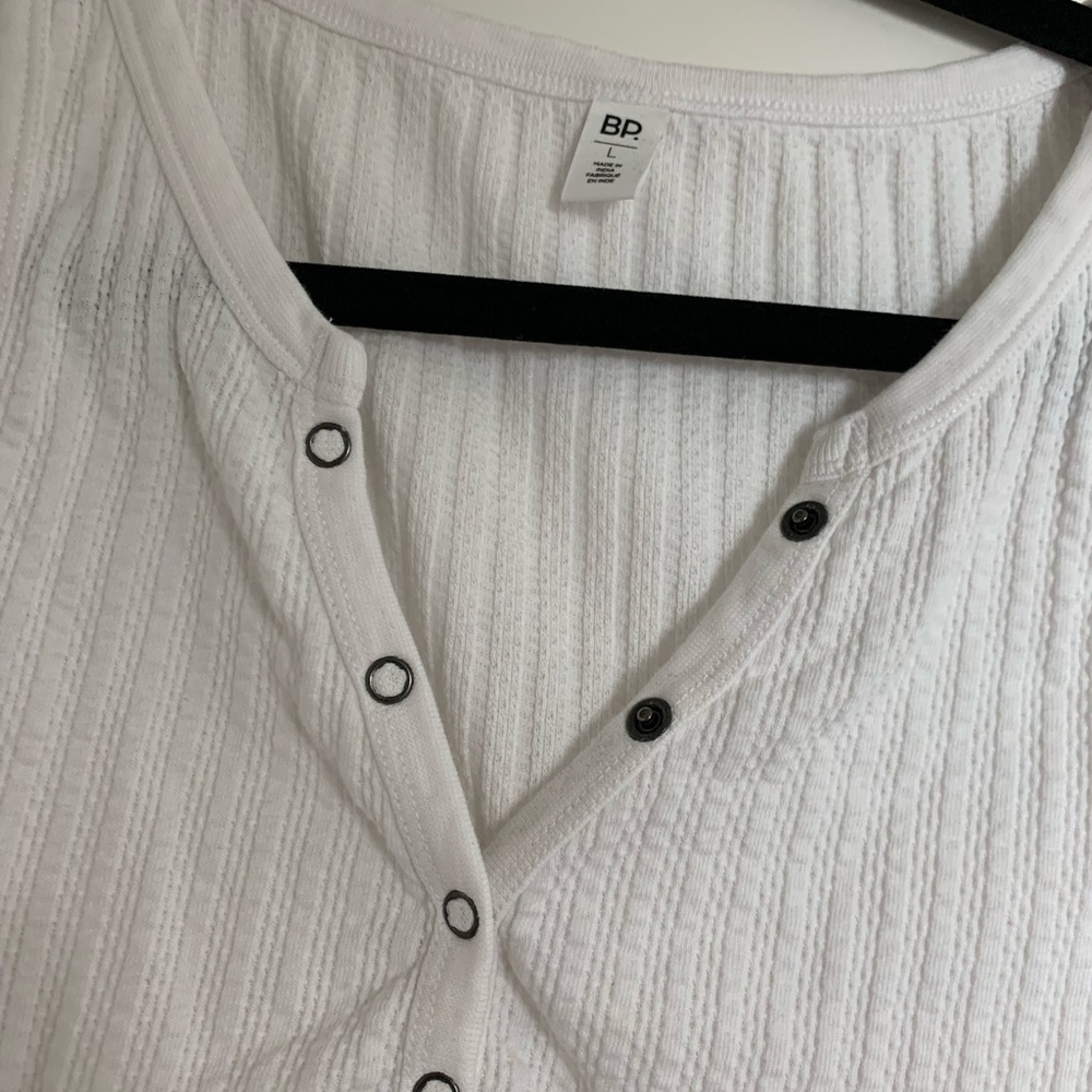 BP Ribbed Button Up Top - Picture 2 of 3